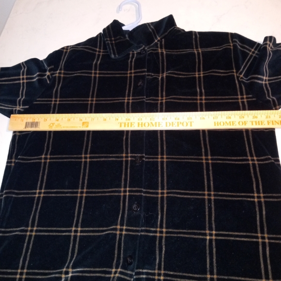 Jason Maxwell Petite Large Plaid Button-Up Long Sleeve Shirt - Picture 7 of 8